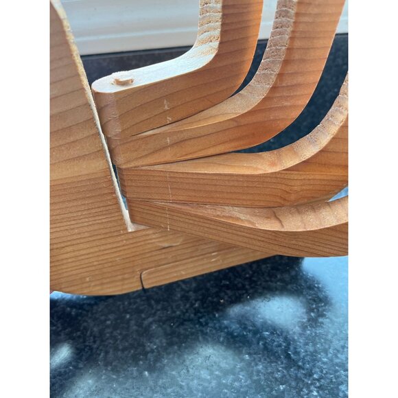 Vtg Wooden Bird Candelabra Scandinavian-Style Swing Arm Candelabra Mid Century - Picture 4 of 10